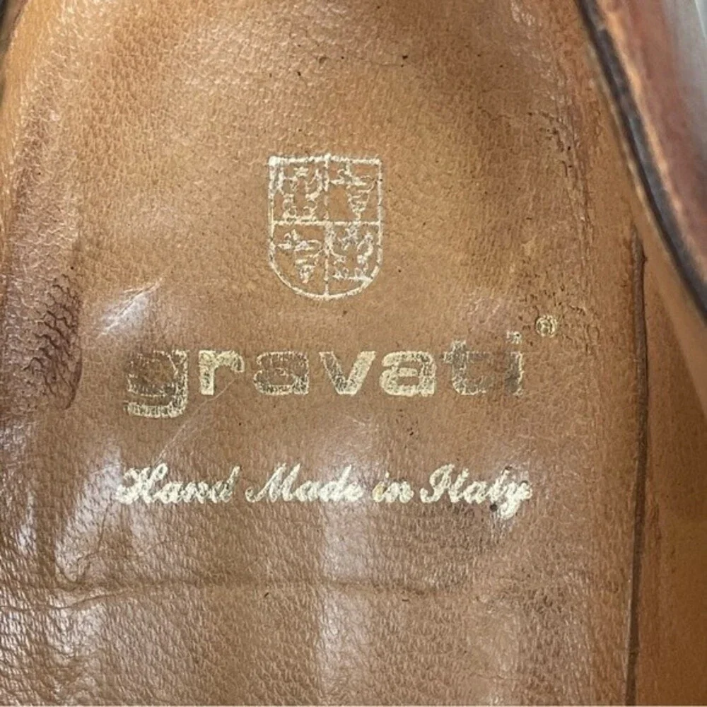 Gravati Eleganza Baby Calfskin Leather Oxfords Sz 10